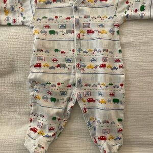 Kissy Kissy Multicolor Car Print Footie
